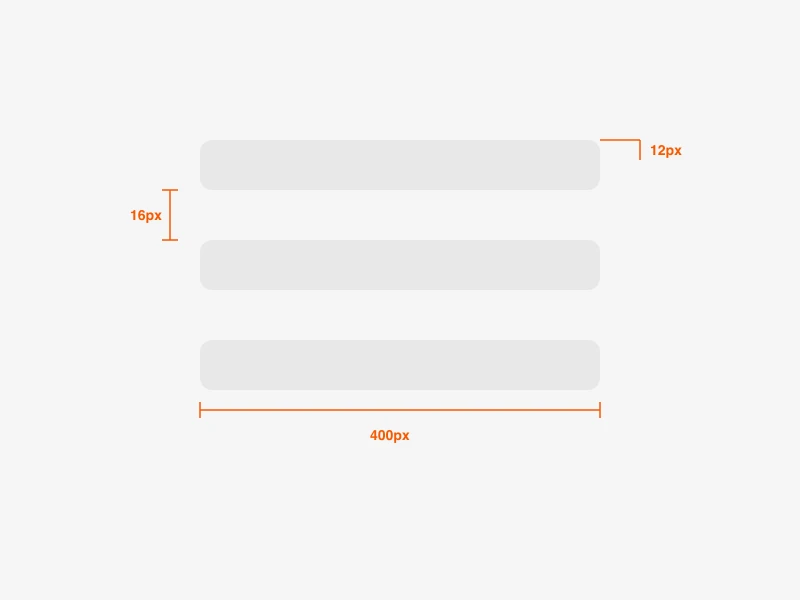 Spacing and Radius
